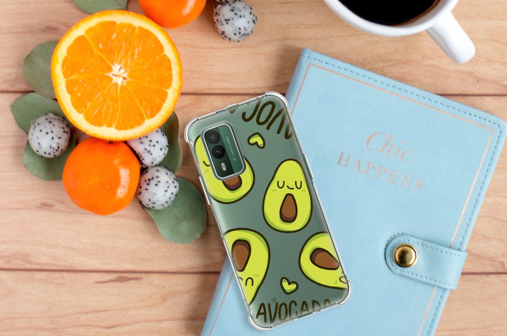 Nokia XR21 Stevig Bumper Hoesje Avocado Singing B2C Telecom
