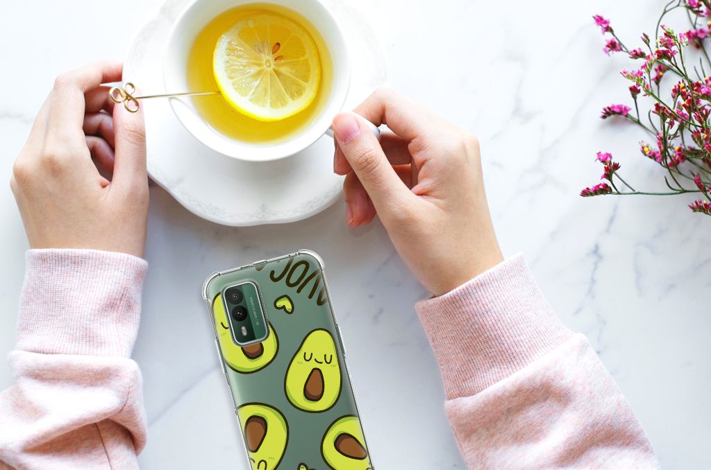 Nokia XR21 Stevig Bumper Hoesje Avocado Singing B2C Telecom