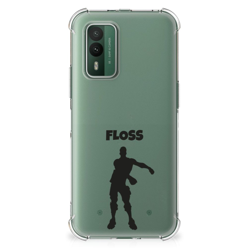 Nokia XR21 Stevig Bumper Hoesje Floss achterkant
