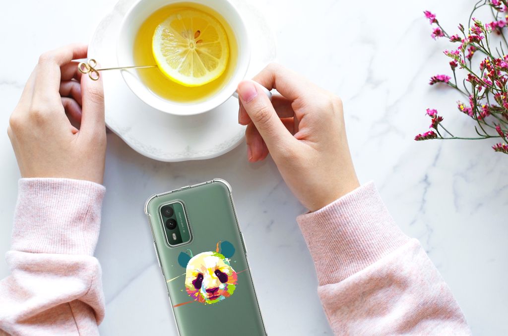 Nokia XR21 Stevig Bumper Hoesje Panda Color B2C Telecom