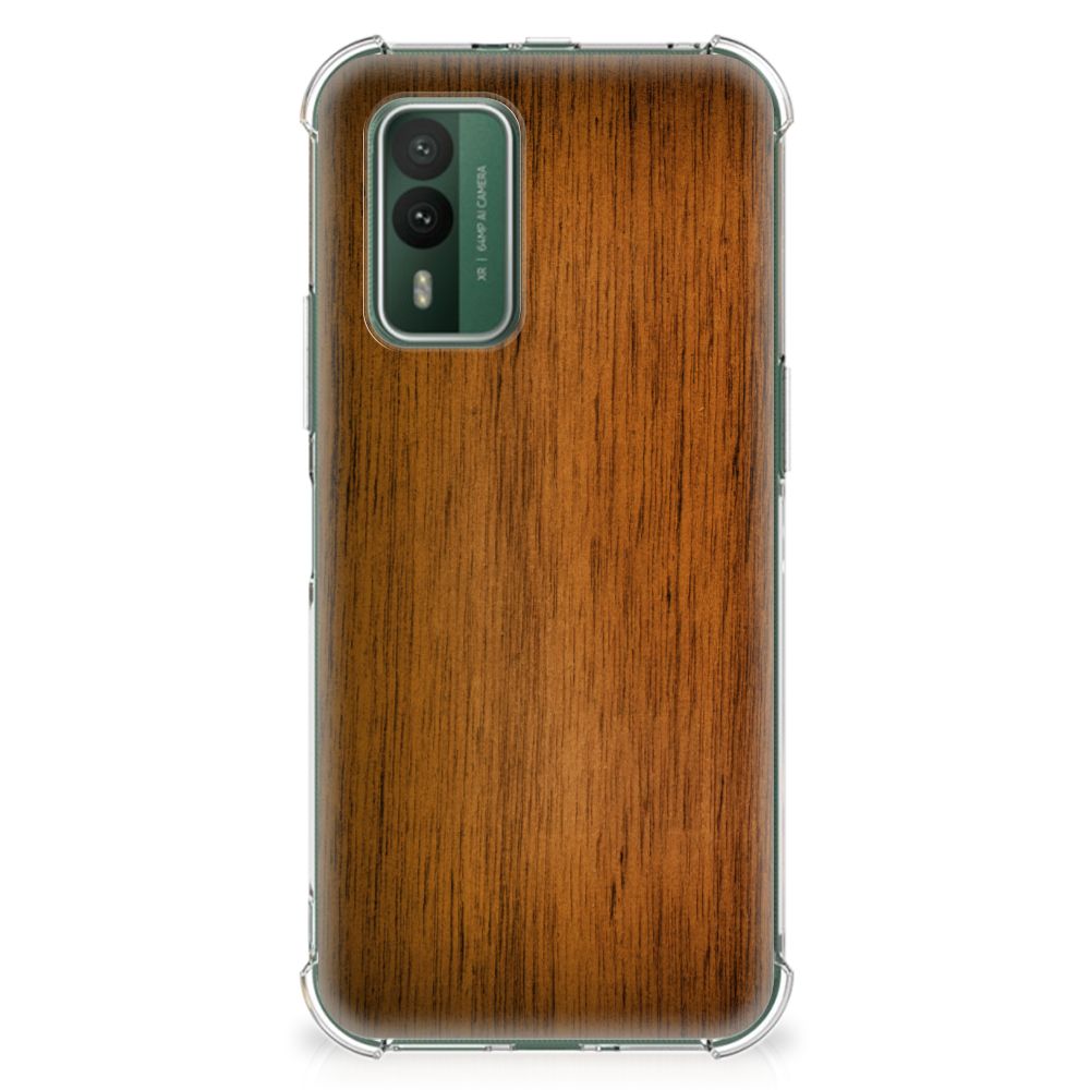 Nokia XR21 Stevig Telefoonhoesje Donker Hout B2C Telecom
