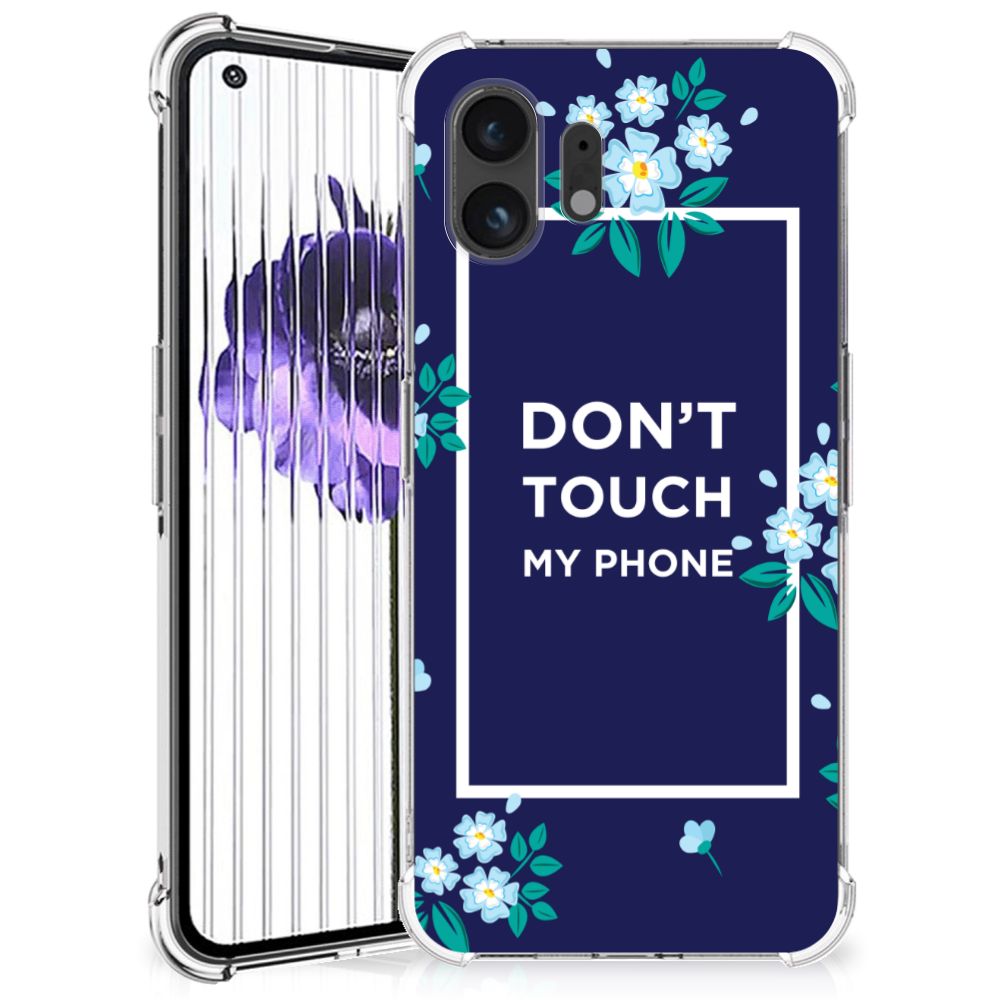 Nothing Phone (2) Anti Shock Case Flowers Blue DTMP B2C Telecom
