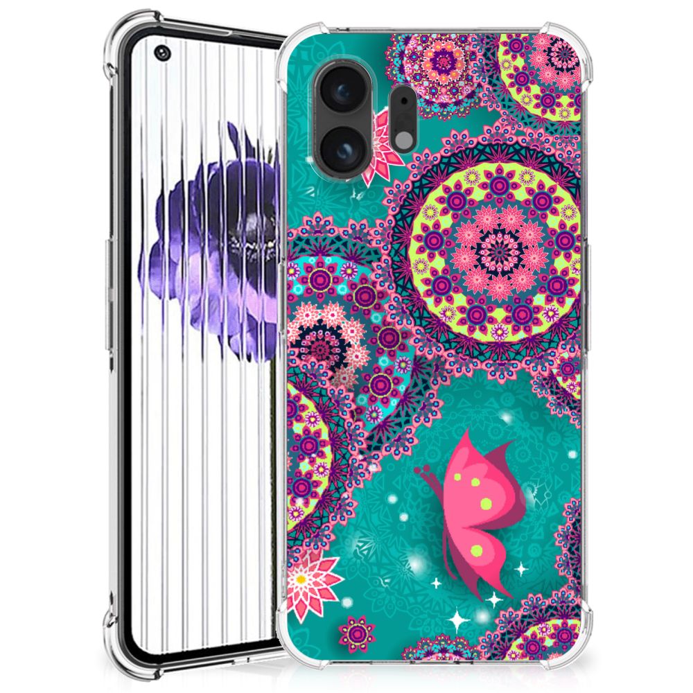 Nothing Phone (2) Back Cover Cirkels en Vlinders B2C Telecom