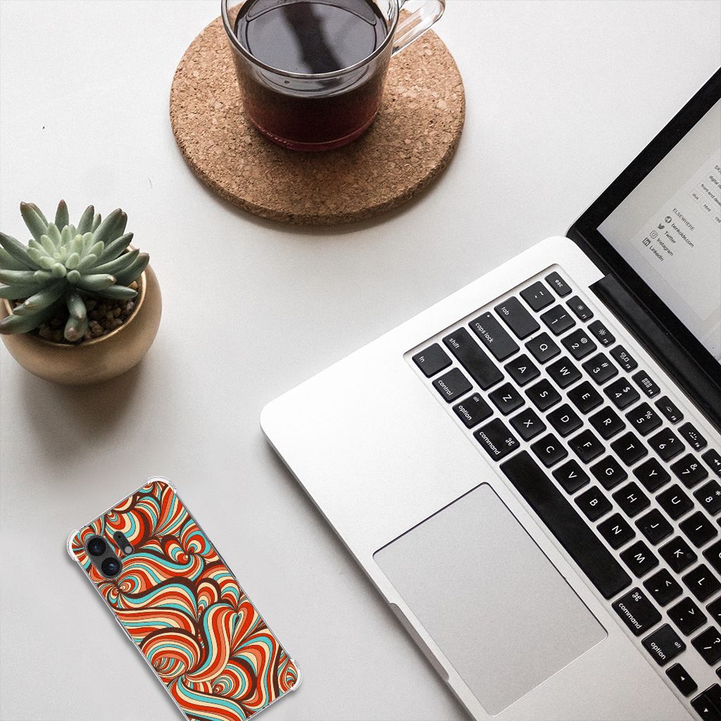 Nothing Phone (2) Back Cover Retro design bovenaanzicht