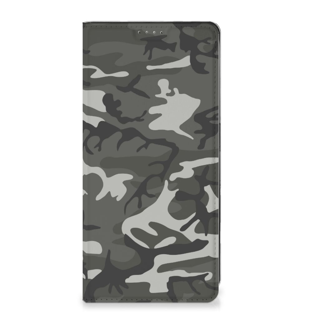 Nothing Phone (2) Hoesje met Magneet Army Light camouflage telefoonhoesje grijs