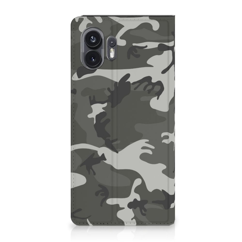 Nothing Phone (2) Hoesje met Magneet Army Light camouflage voorkant