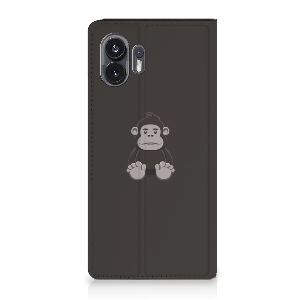 Nothing Phone (2) Magnet Case Gorilla achterkant met gorilla ontwerp