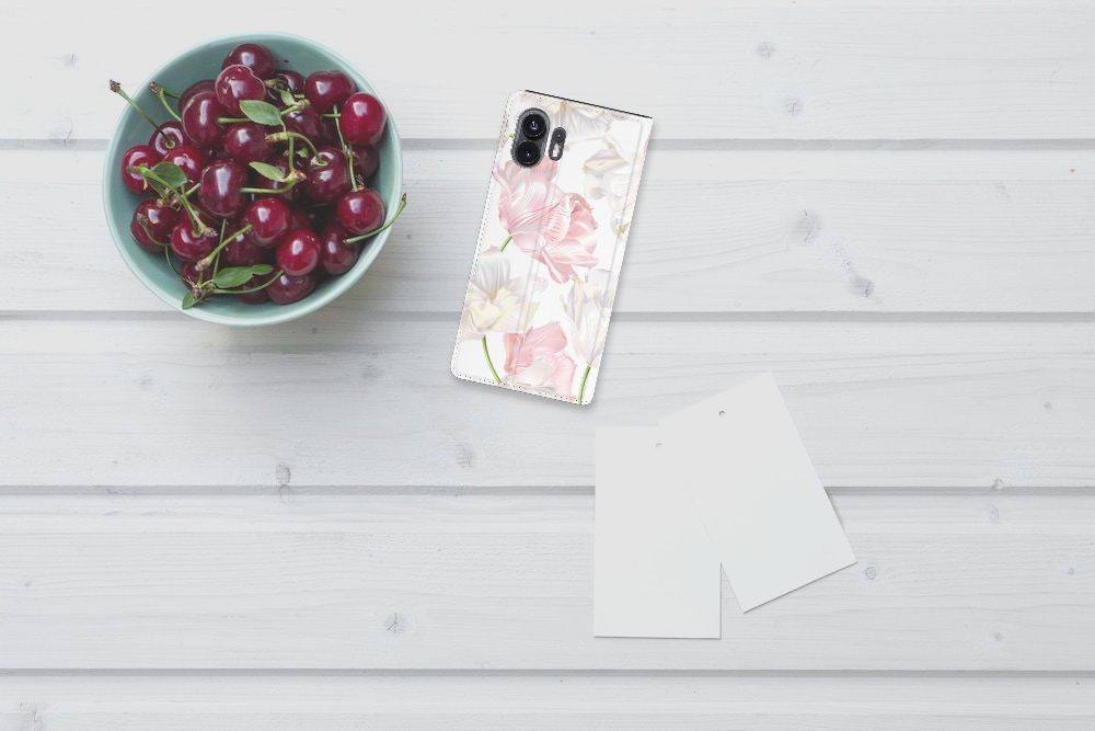 Nothing Phone (2) Smart Cover Lovely Flowers bovenaanzicht