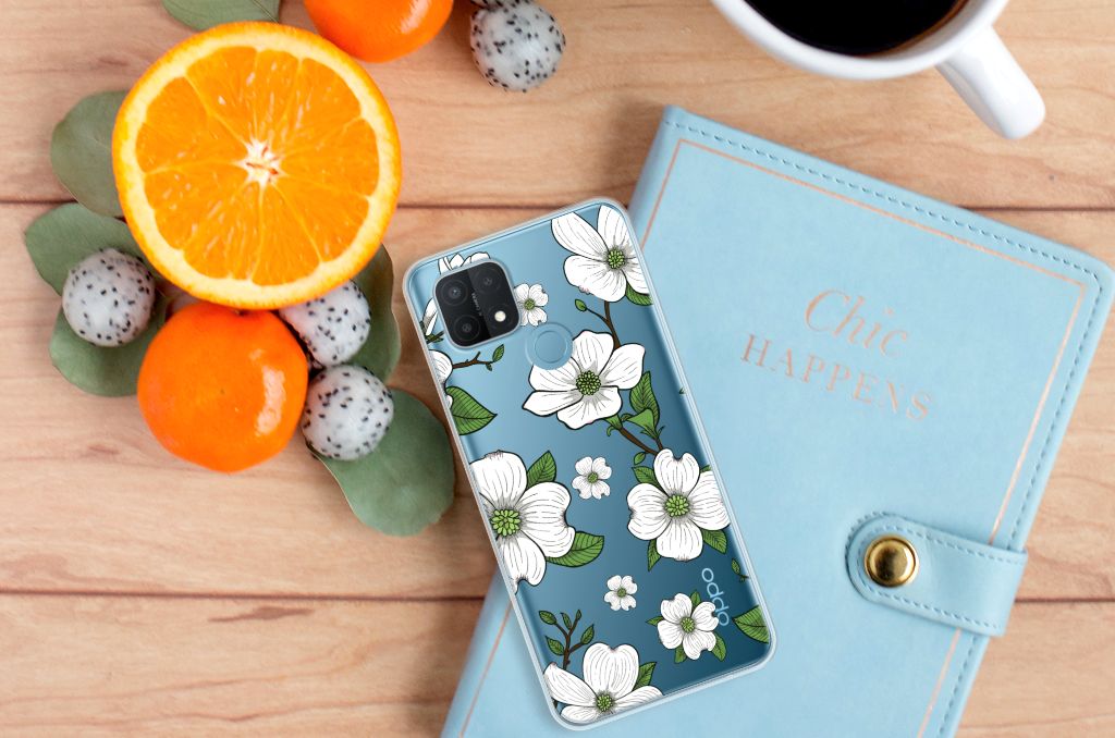 OPPO A15 TPU Case Dogwood Flowers B2C Telecom