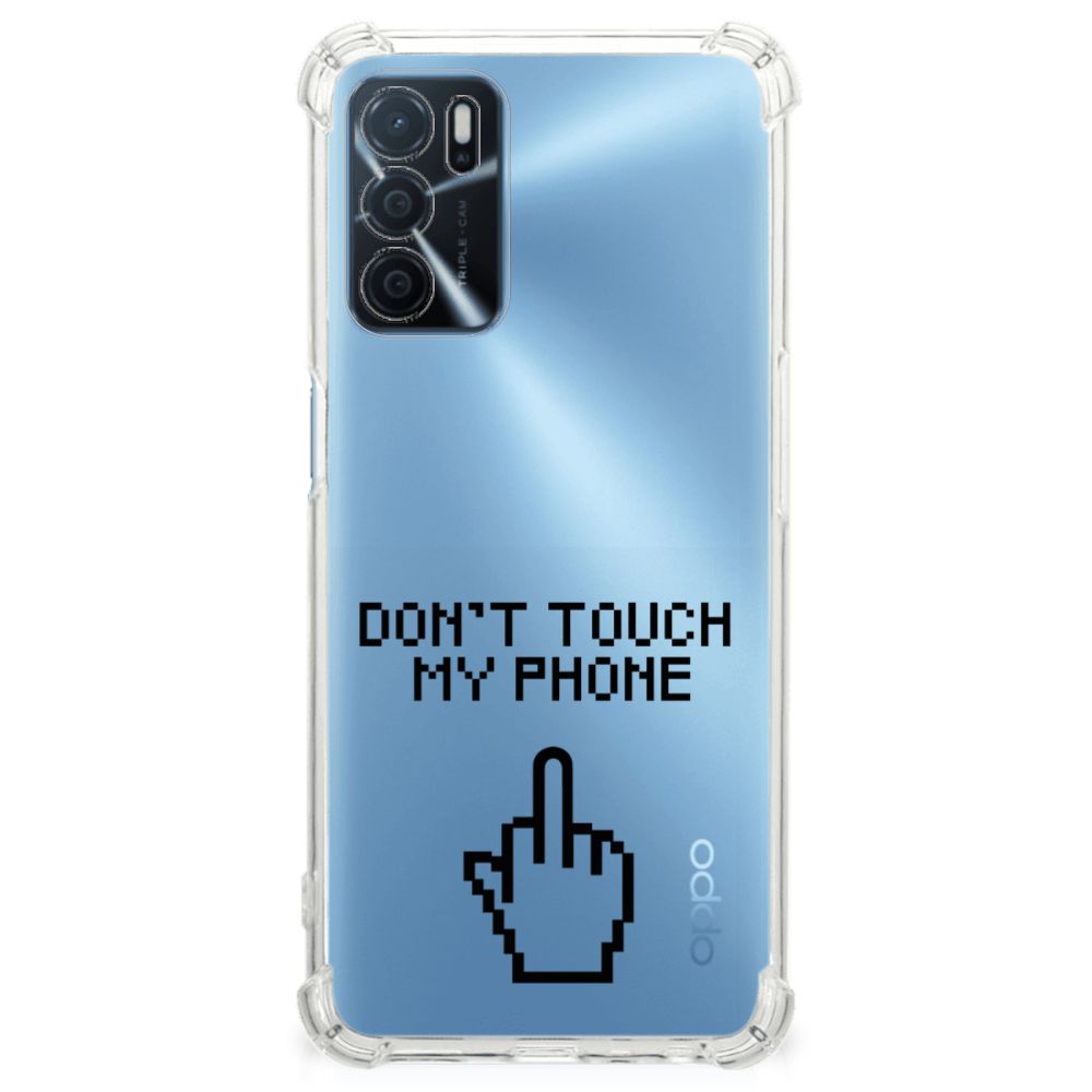 OPPO A16 | A16s | A54s Anti Shock Case Finger Don't Touch My Phone B2C Telecom