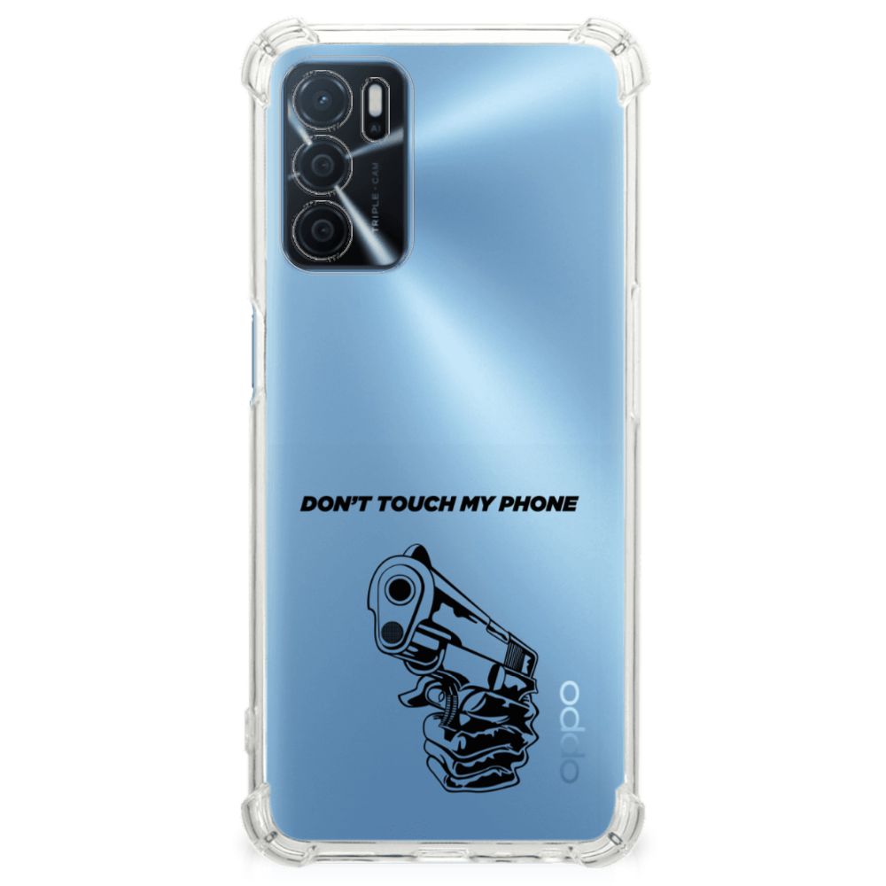 OPPO A16 | A16s | A54s Anti Shock Case Gun Don't Touch My Phone B2C Telecom