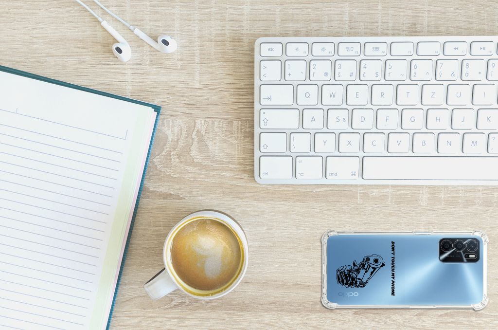 OPPO A16 | A16s | A54s Anti Shock Case Gun Don't Touch My Phone B2C Telecom