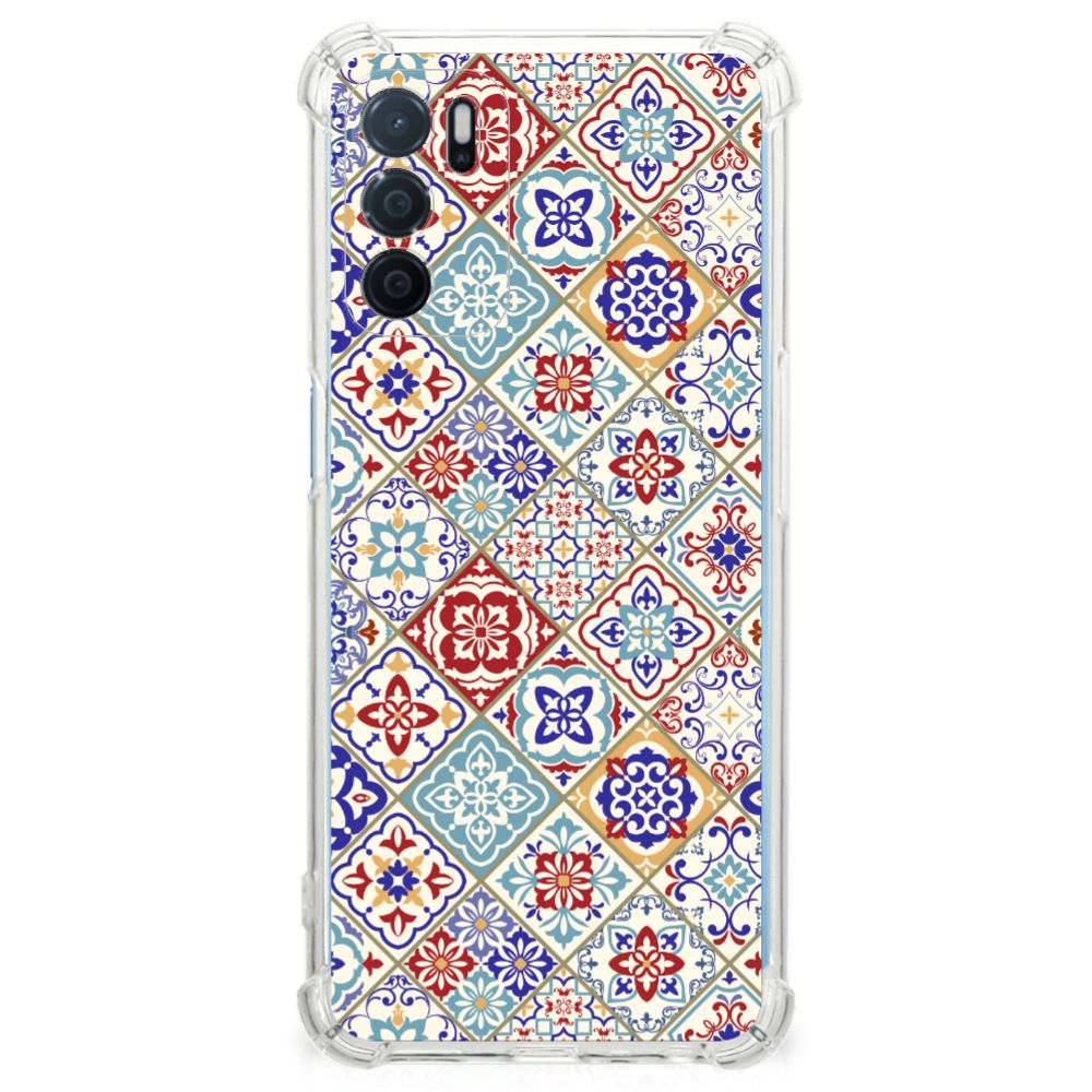 OPPO A16 | A16s | A54s Anti-Shock Hoesje Tiles Color B2C Telecom