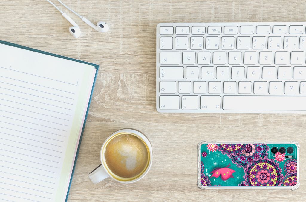 OPPO A16 | A16s | A54s Back Cover Cirkels en Vlinders B2C Telecom