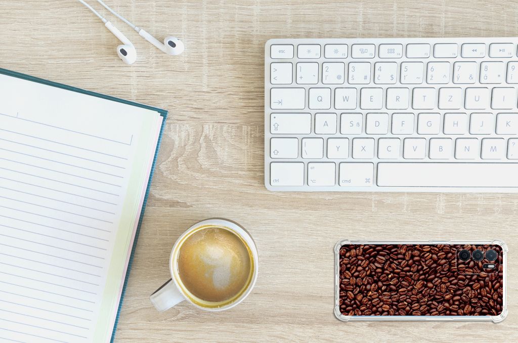 OPPO A16 | A16s | A54s Beschermhoes Koffiebonen B2C Telecom