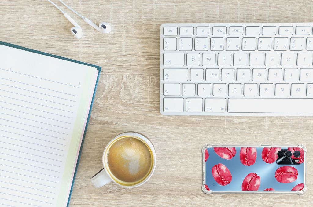 OPPO A16 | A16s | A54s Beschermhoes Pink Macarons B2C Telecom