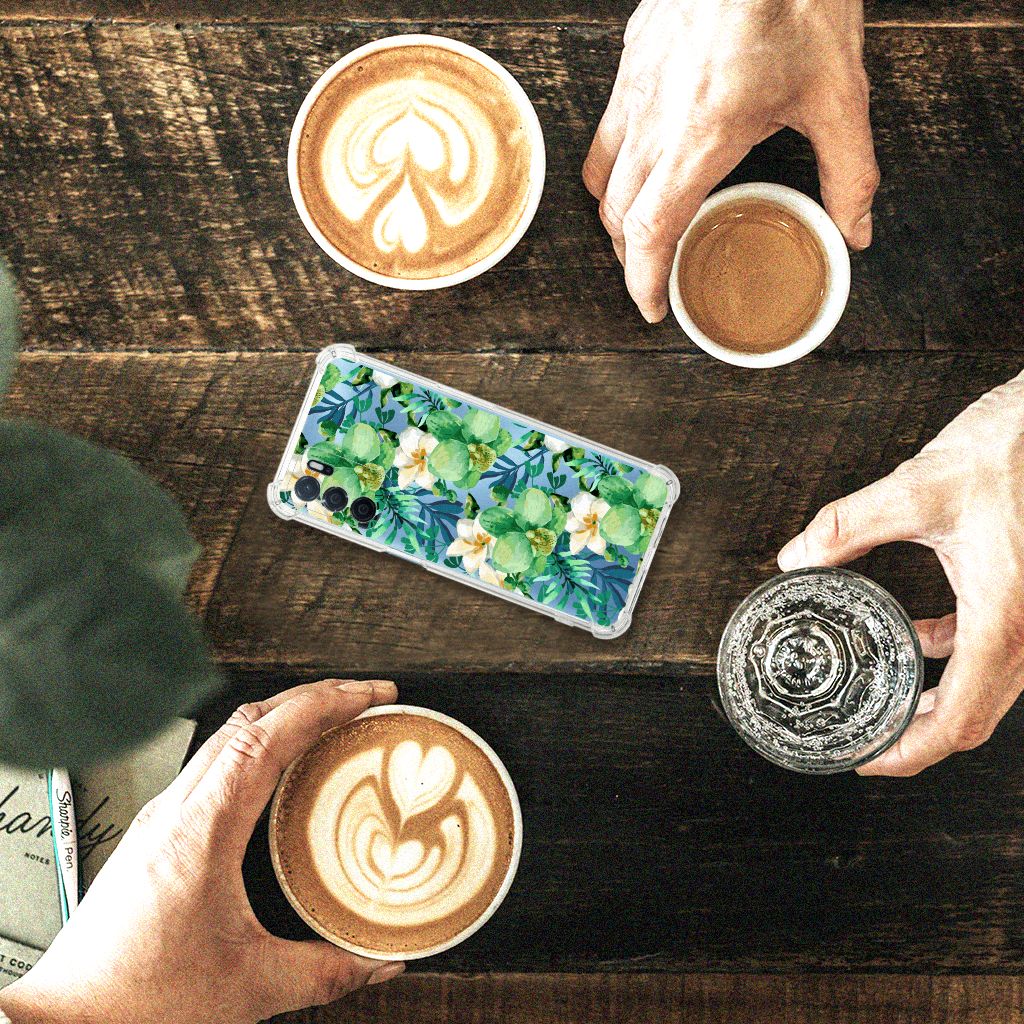 OPPO A16 | A16s | A54s Case Orchidee Groen B2C Telecom