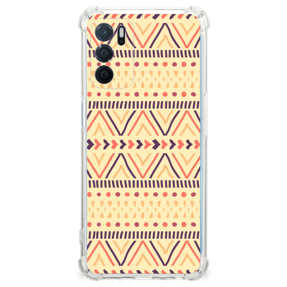 OPPO A16 | A16s | A54s Doorzichtige Silicone Hoesje Aztec Yellow B2C Telecom