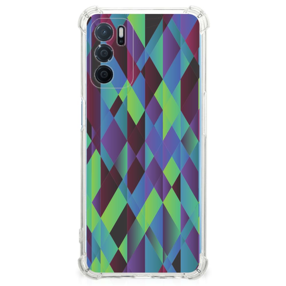 OPPO A16 | A16s | A54s Shockproof Case Abstract Green Blue B2C Telecom