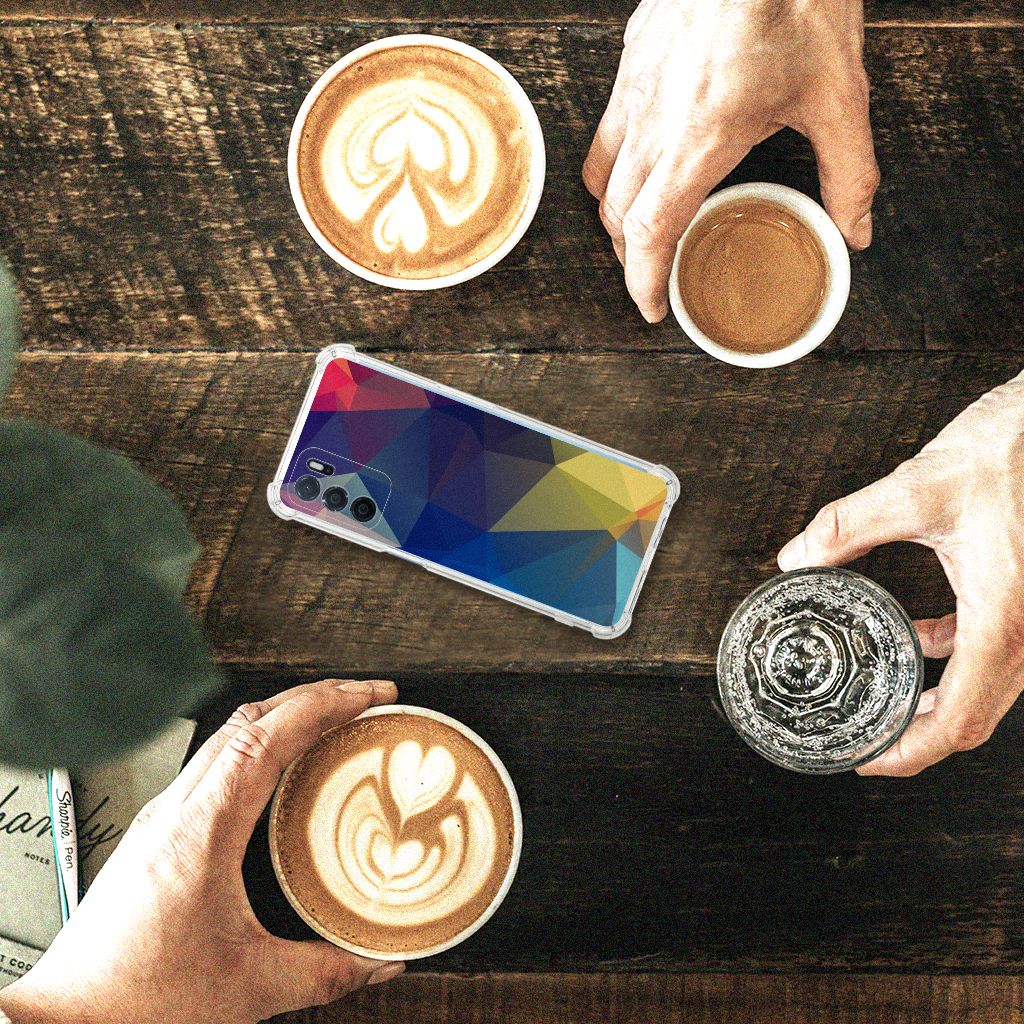 OPPO A16 | A16s | A54s Shockproof Case Polygon Dark B2C Telecom