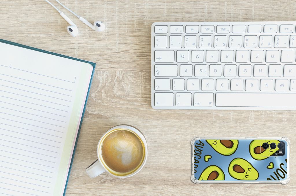 OPPO A16 | A16s | A54s Stevig Bumper Hoesje Avocado Singing B2C Telecom