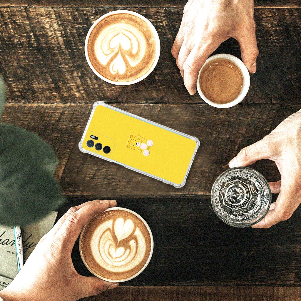 OPPO A16 | A16s | A54s Stevig Bumper Hoesje Baby Leopard B2C Telecom