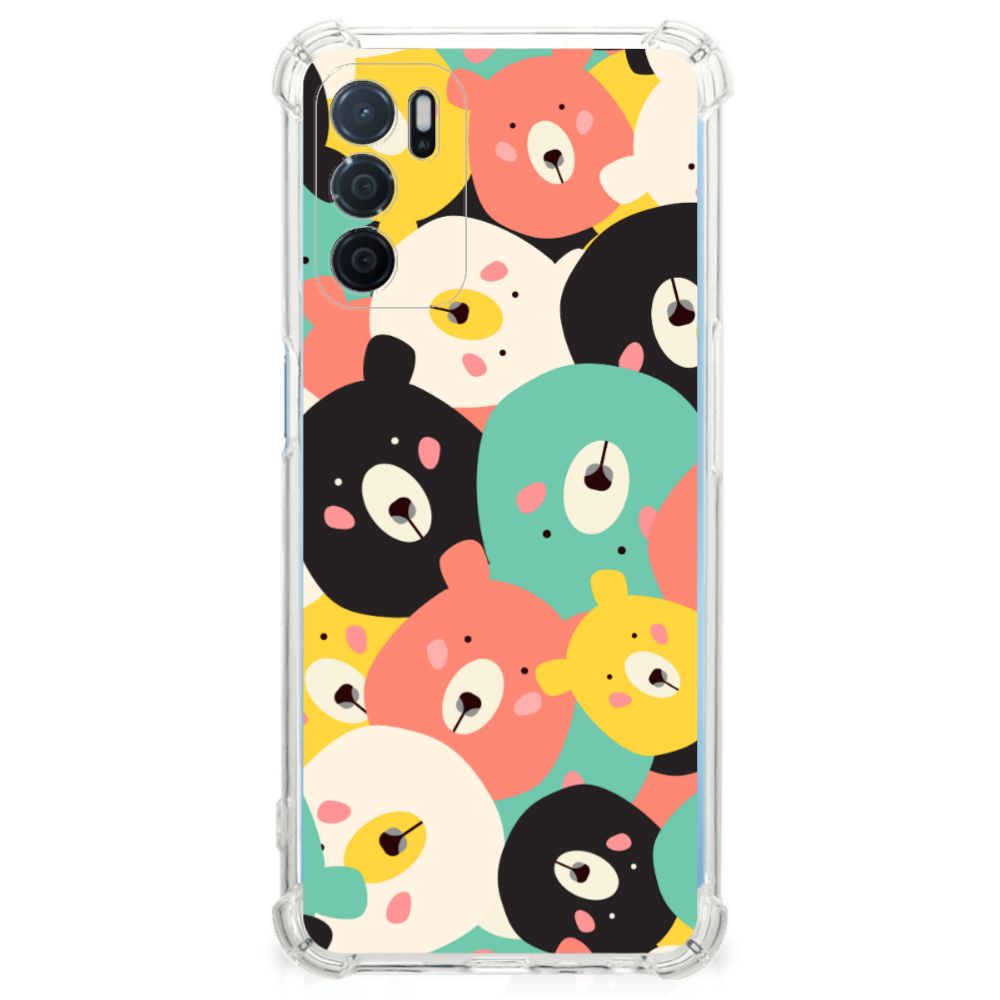 OPPO A16 | A16s | A54s Stevig Bumper Hoesje Bears B2C Telecom