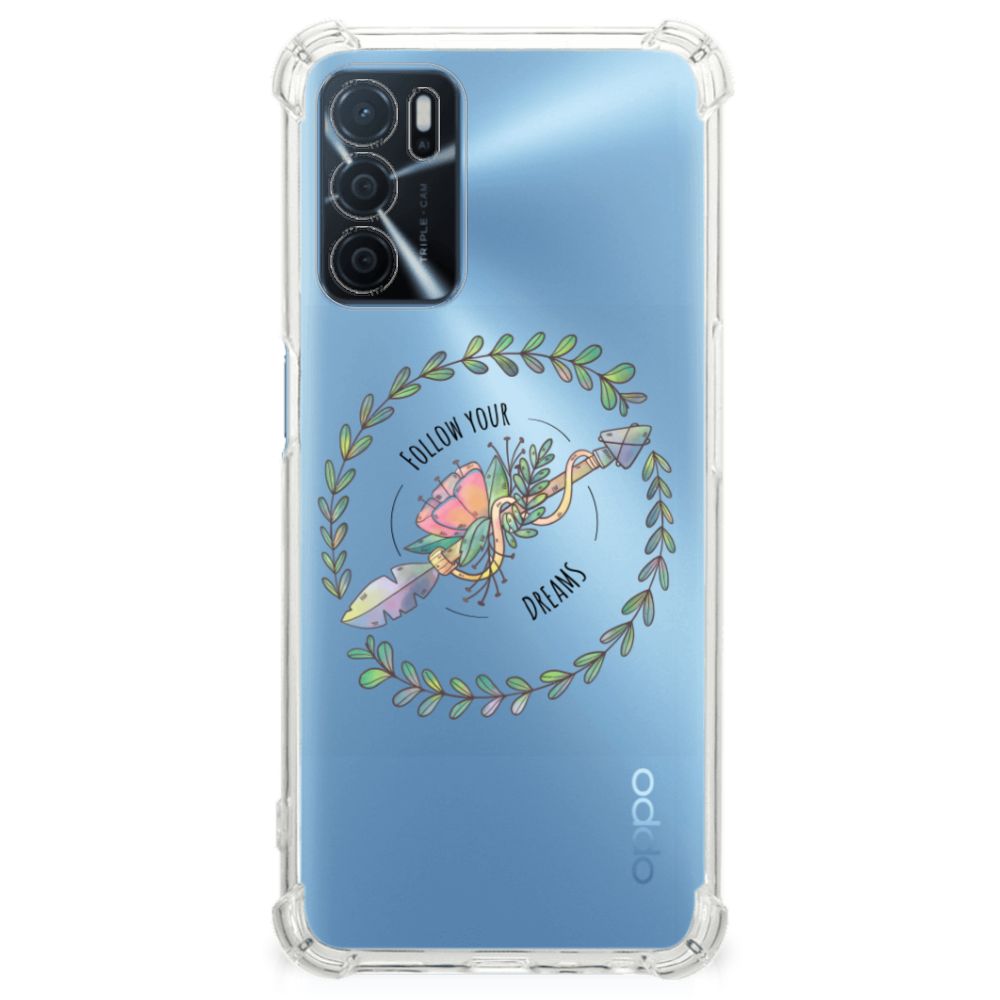 OPPO A16 | A16s | A54s Stevig Bumper Hoesje Boho Dreams B2C Telecom