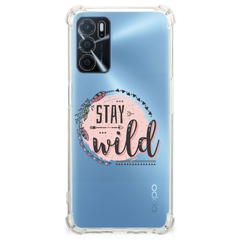 OPPO A16 | A16s | A54s Stevig Bumper Hoesje Boho Stay Wild B2C Telecom