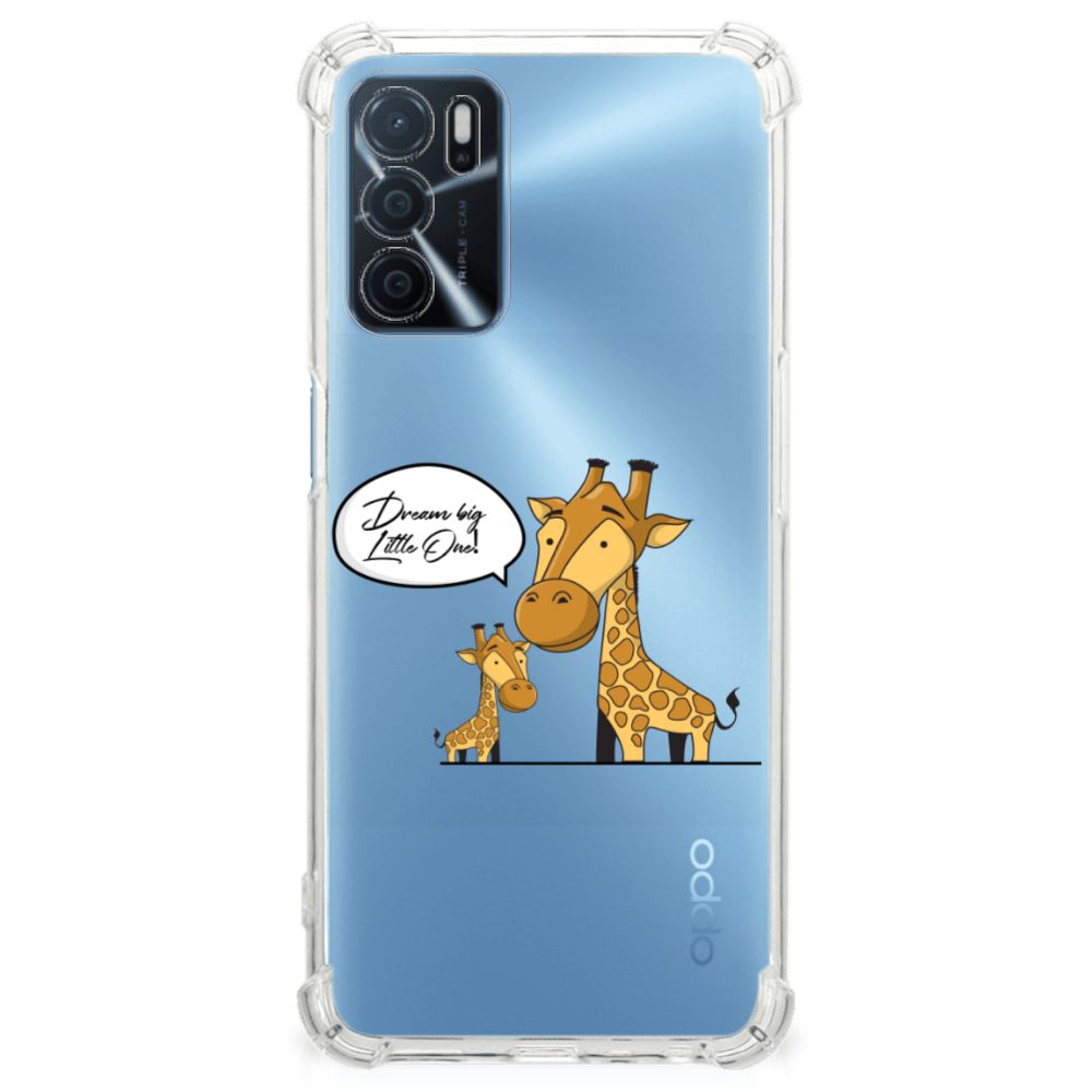 OPPO A16 | A16s | A54s Stevig Bumper Hoesje Giraffe B2C Telecom