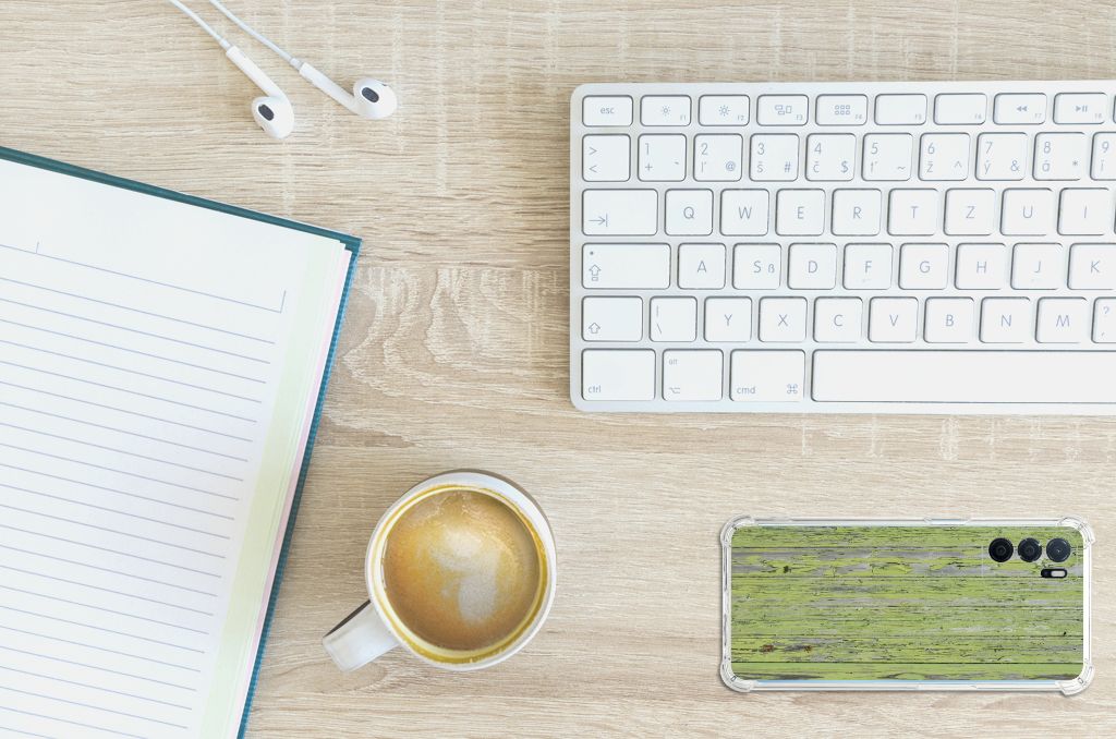 OPPO A16 | A16s | A54s Stevig Telefoonhoesje Green Wood B2C Telecom