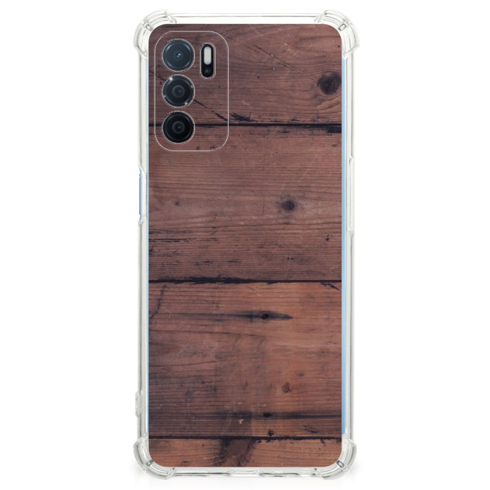 OPPO A16 | A16s | A54s Stevig Telefoonhoesje Old Wood B2C Telecom