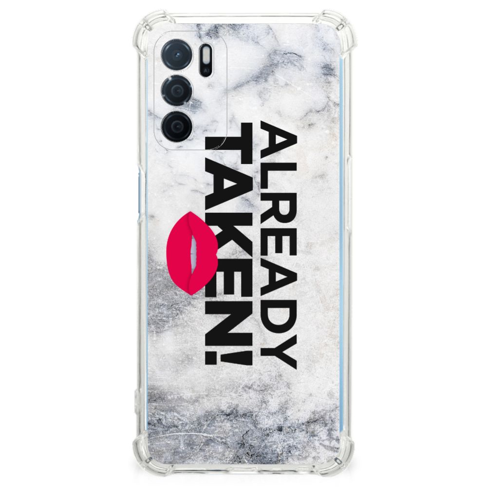 OPPO A16 | A16s | A54s Telefoonhoesje met tekst Already Taken White B2C Telecom