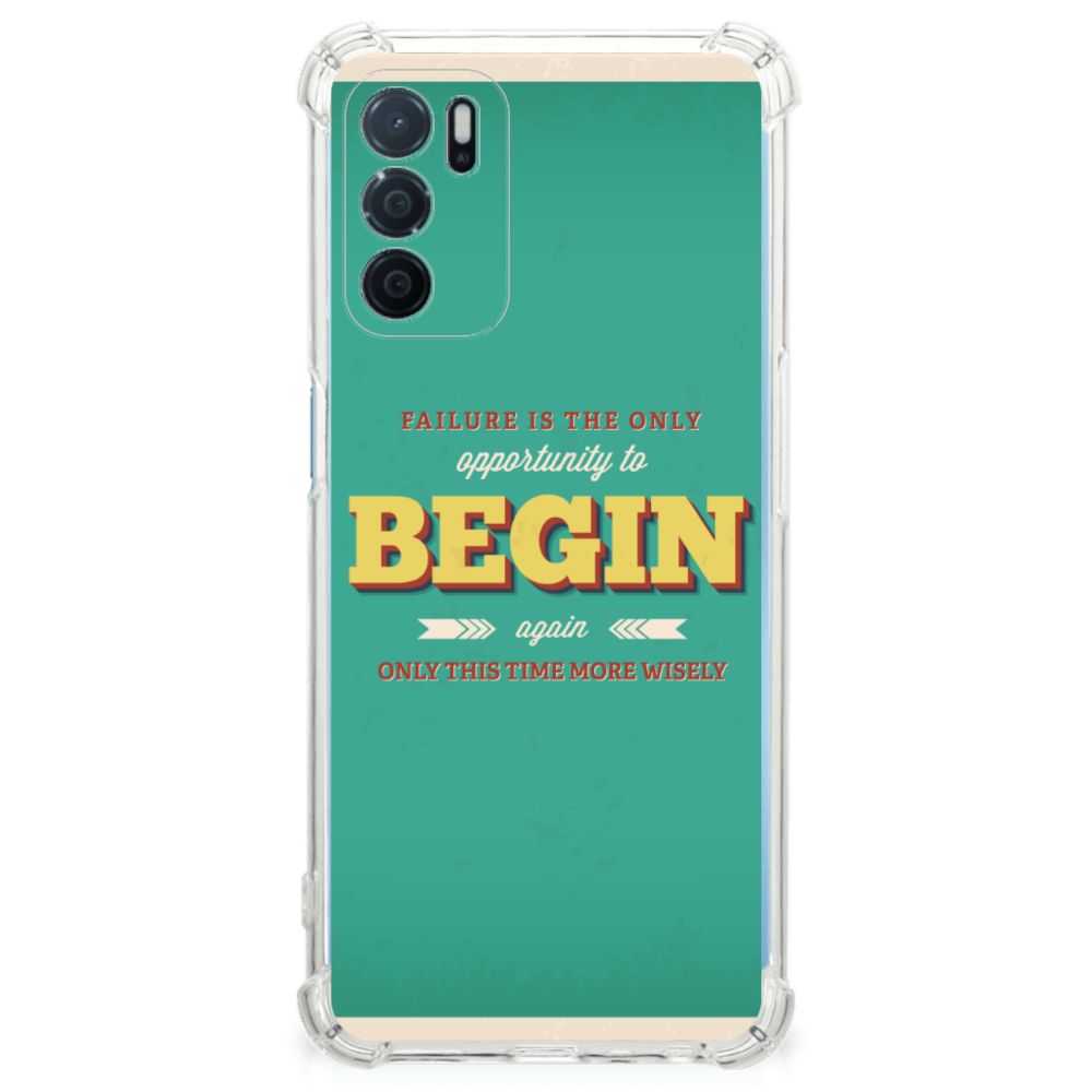OPPO A16 | A16s | A54s Telefoonhoesje met tekst Quote Begin B2C Telecom