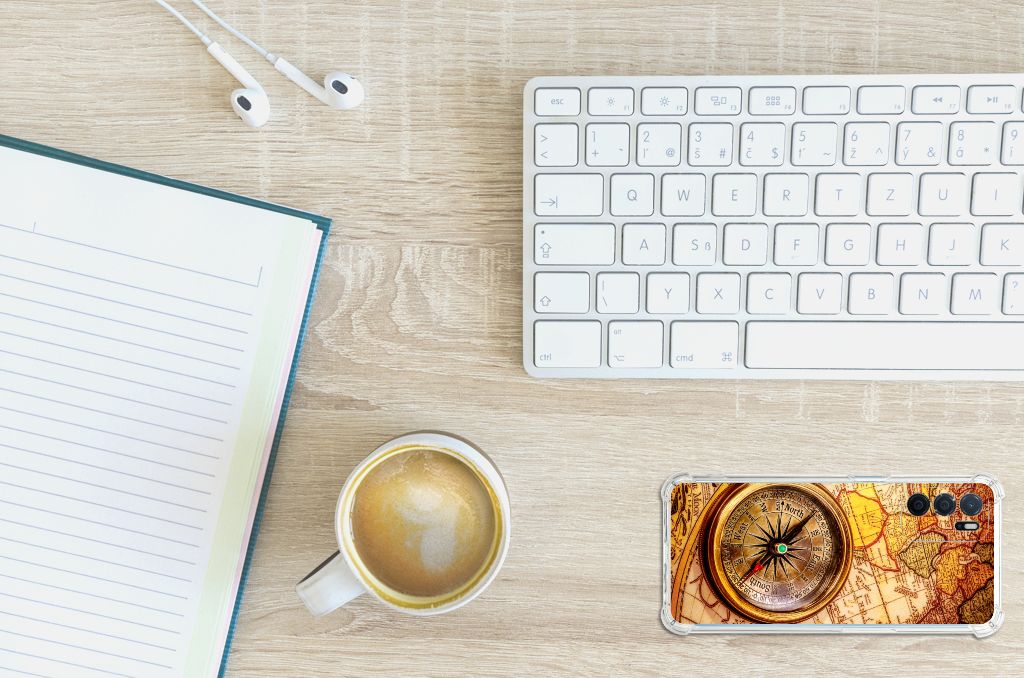 OPPO A16 | A16s | A54s Telefoonhoesje met valbescherming Kompas B2C Telecom