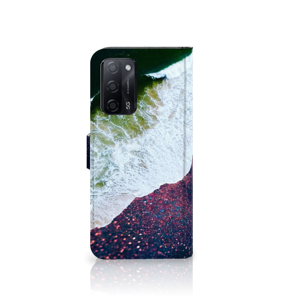 OPPO A16/A16s/A54s Book Case Sea in Space