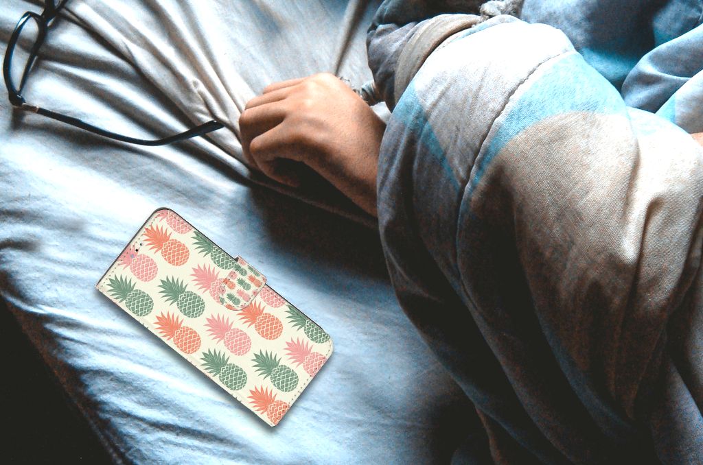 OPPO A16/A16s/A54s Book Cover Ananas