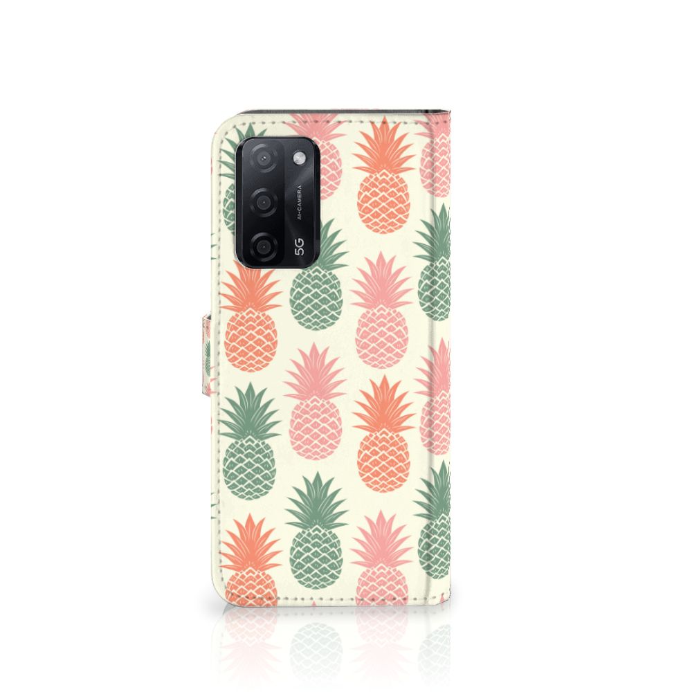 OPPO A16/A16s/A54s Book Cover Ananas