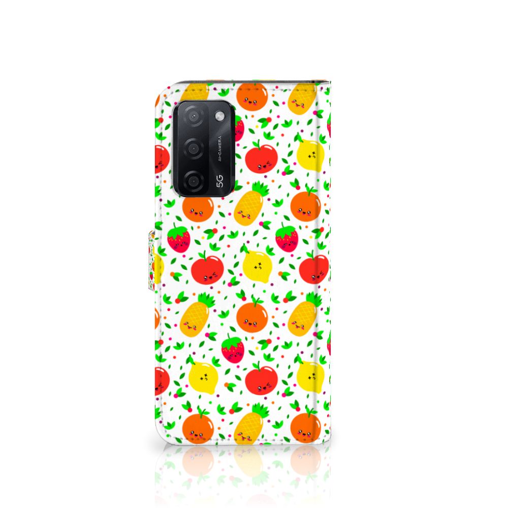 OPPO A16/A16s/A54s Book Cover Fruits