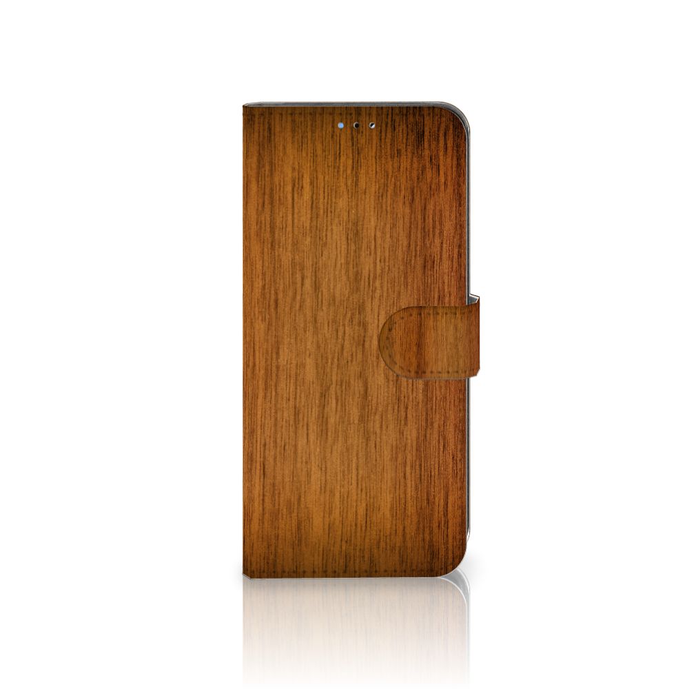 OPPO A16/A16s/A54s Book Style Case Donker Hout