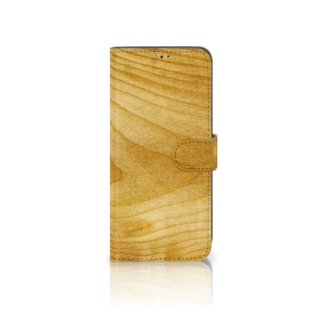 OPPO A16/A16s/A54s Book Style Case Licht Hout