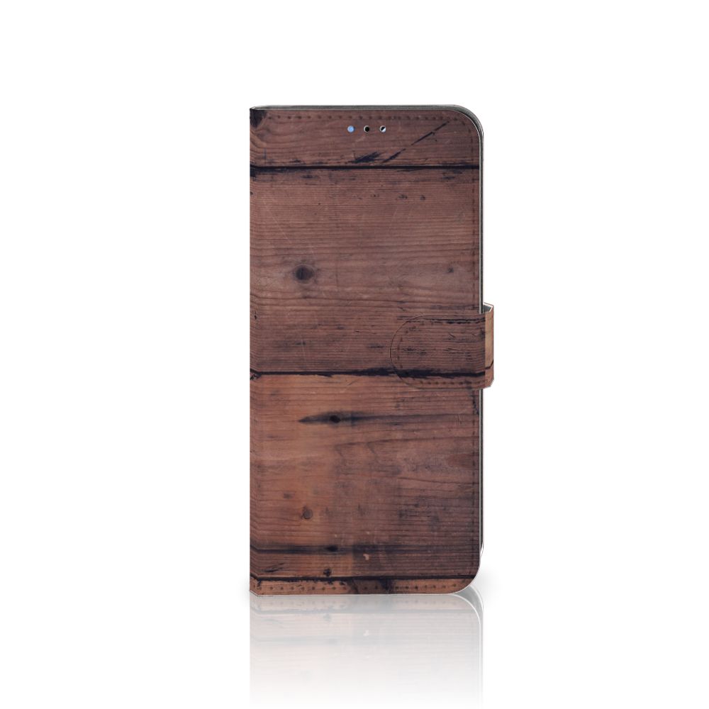 OPPO A16/A16s/A54s Book Style Case Old Wood
