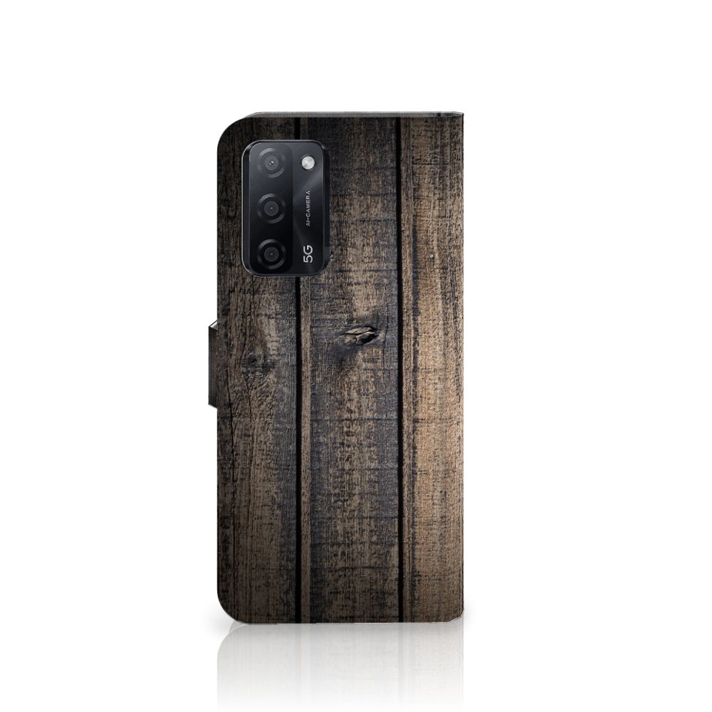 OPPO A16/A16s/A54s Book Style Case Steigerhout