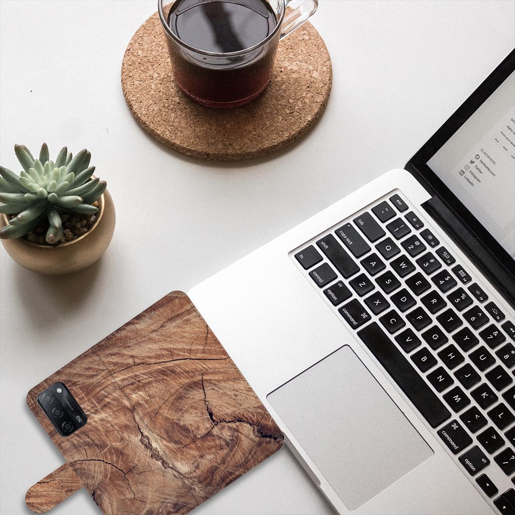 OPPO A16/A16s/A54s Book Style Case Tree Trunk