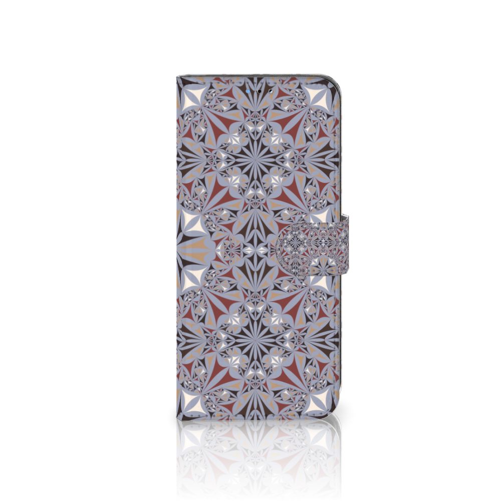 OPPO A16/A16s/A54s Bookcase Flower Tiles