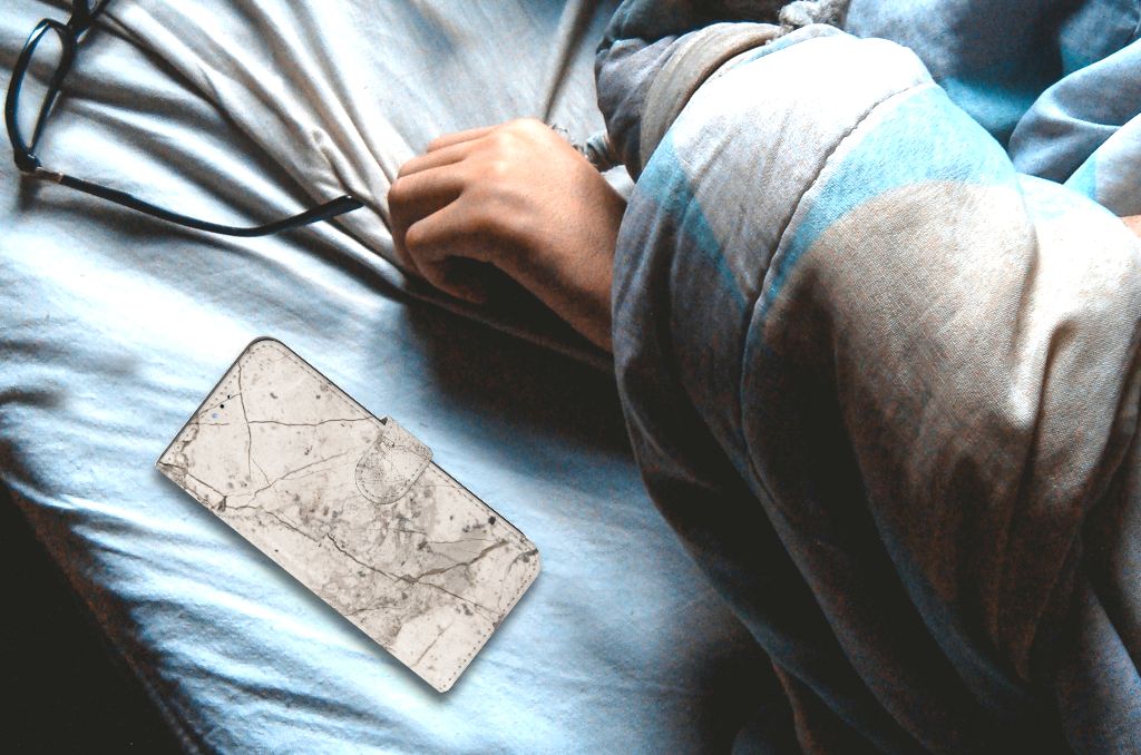 OPPO A16/A16s/A54s Bookcase Marmer Beige