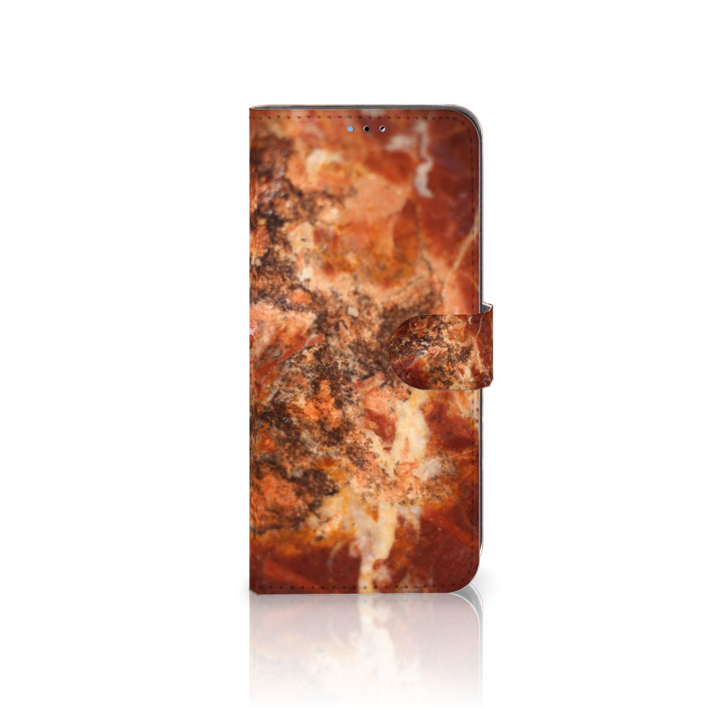 OPPO A16/A16s/A54s Bookcase Marmer Bruin