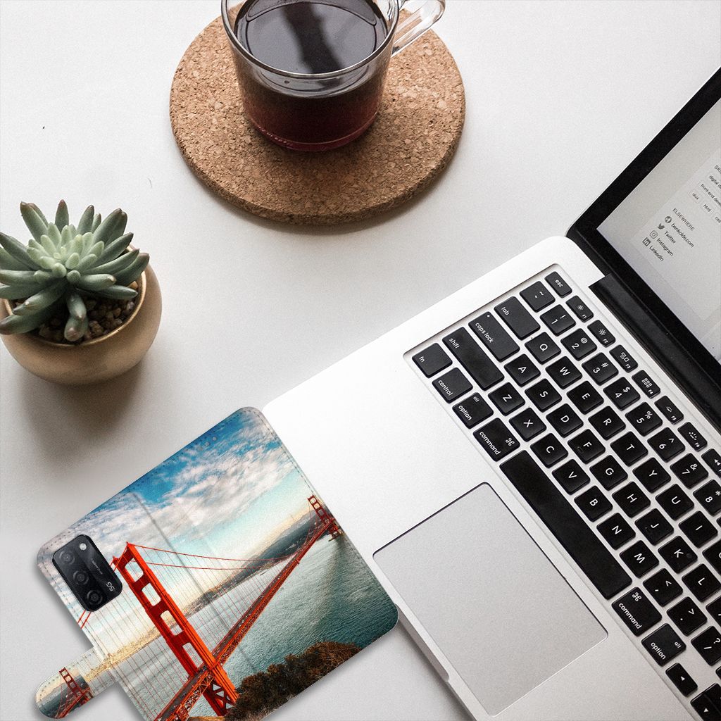 OPPO A16/A16s/A54s Flip Cover Golden Gate Bridge