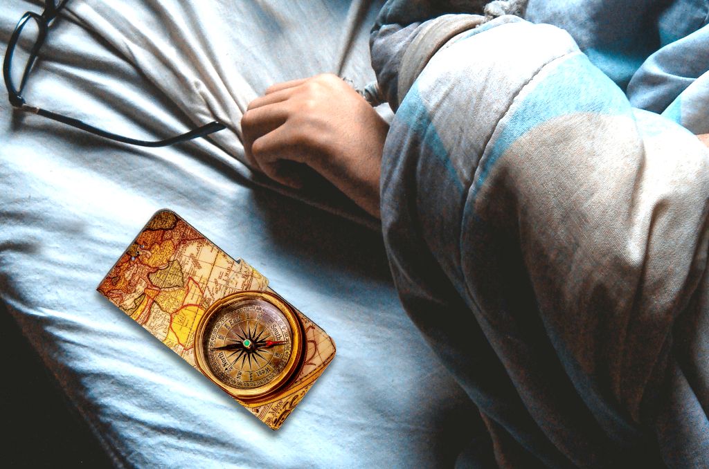 OPPO A16/A16s/A54s Flip Cover Kompas