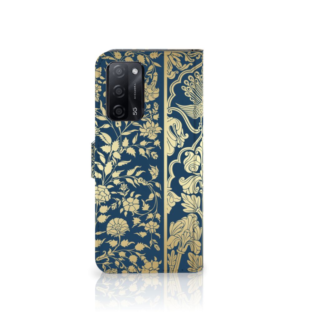 OPPO A16/A16s/A54s Hoesje Beige Flowers